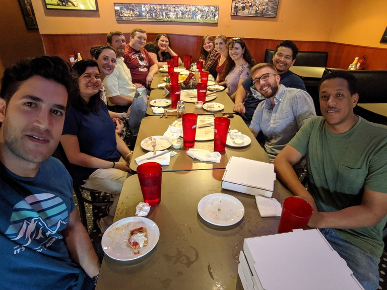 Group lunch at airliners - sept 2019